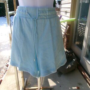 NWT IDEOLOGY LT BLUE TERRY SHORTS 1X